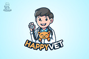 HAPPYVET -Mascot & Esport Logo