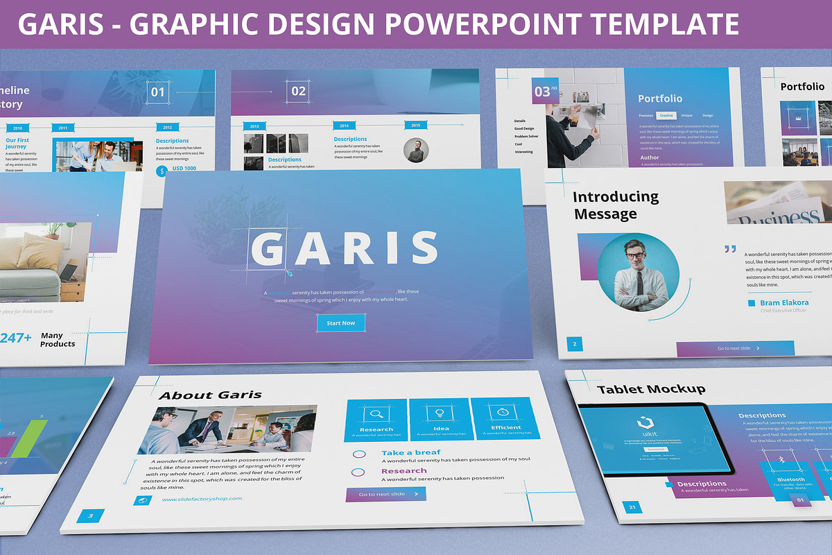 Garis - Powerpoint Template in PowerPoint Templates - product preview 8