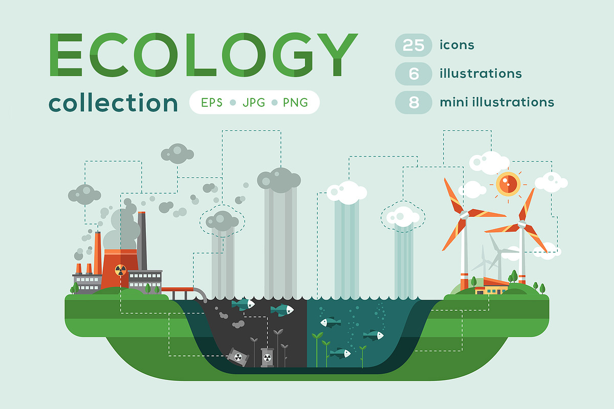 Box of Ecology Graphic Elements in Web Elements - product preview 8
