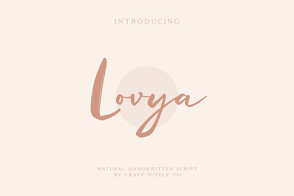 Lovya - Natural Handwritten Script