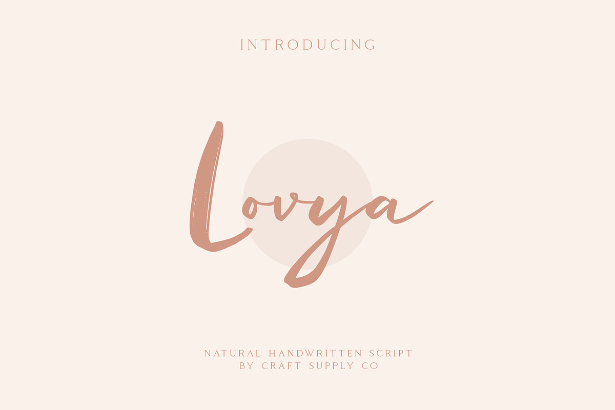 Lovya - Natural Handwritten Script in Script Fonts - product preview 8