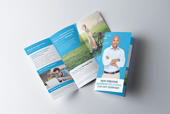 Global Business Trifold Brochure in Brochure Templates - product preview 1