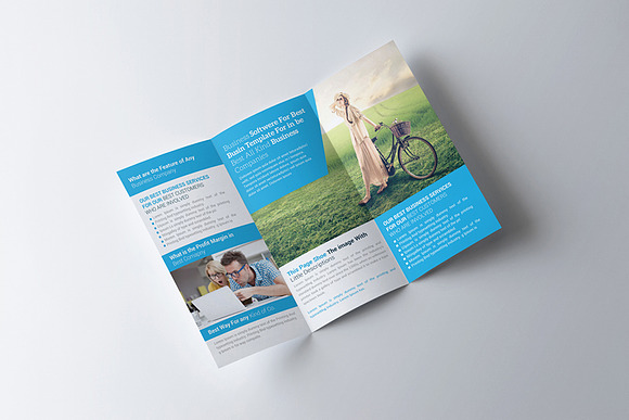 Global Business Trifold Brochure in Brochure Templates - product preview 2