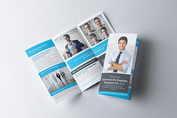 Global Communication Company Trifold in Brochure Templates - product preview 1