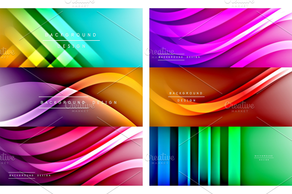 Set of dynamic trendy fluid color in Textures - product preview 8