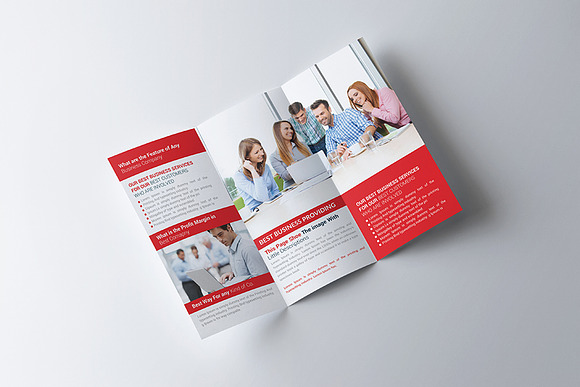 Flat Tri-fold Brochure Template in Brochure Templates - product preview 2