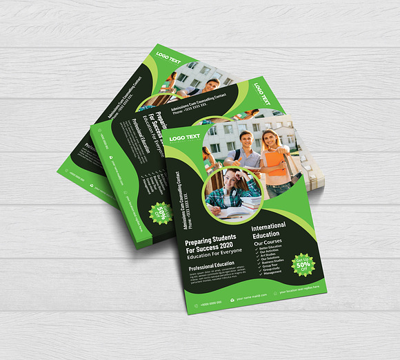 Admission Flyer Templates in Flyer Templates - product preview 2