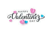 Happy Valentines day typography