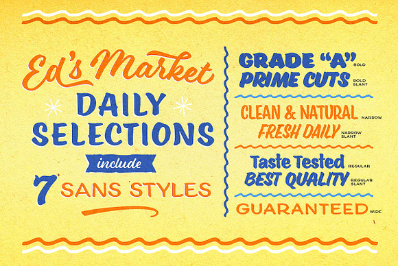 Ed's Market Collection in Display Fonts - product preview 1