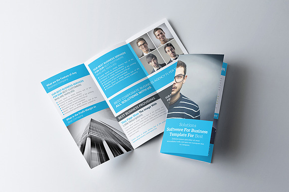 Private Bank Trifold Brochure in Brochure Templates - product preview 1