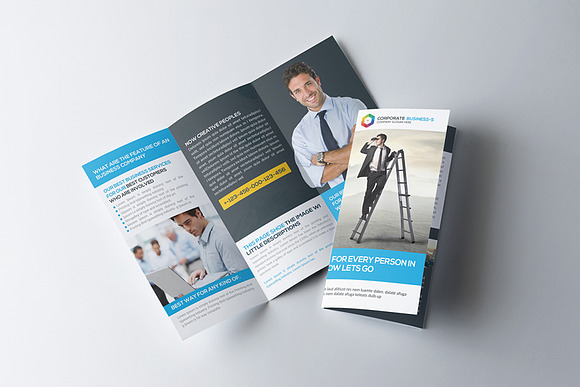 Professional Business Trifold in Brochure Templates - product preview 1