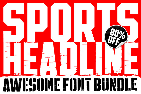 SPORTS HEADLINE FONT BUNDLE in Sans-Serif Fonts - product preview 8