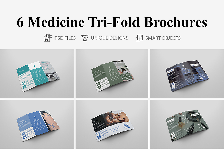 6 Medicine Tri Fold Bochures