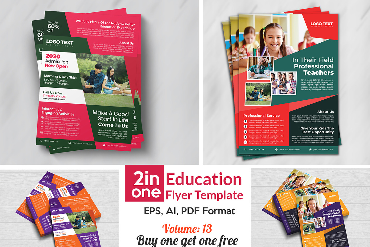 Admission Flyer Templates in Flyer Templates - product preview 8