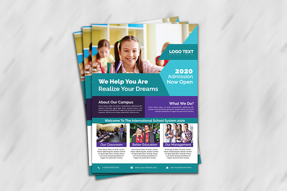 Admission Flyer Templates in Flyer Templates - product preview 6
