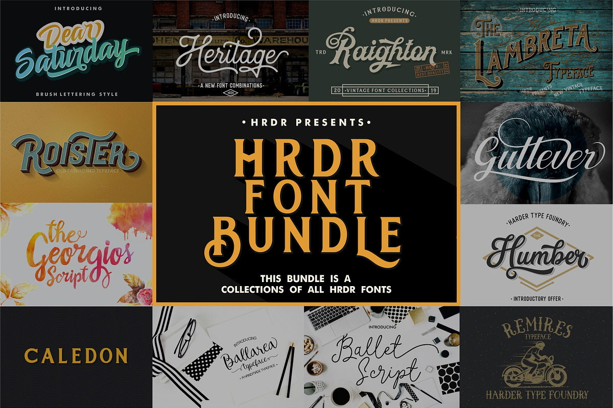 HRDR FONT BUNDLE! in Display Fonts - product preview 8