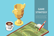 Football game strategy illustration