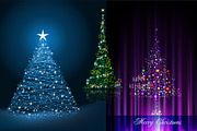 3 Sparkling Christmas Tree