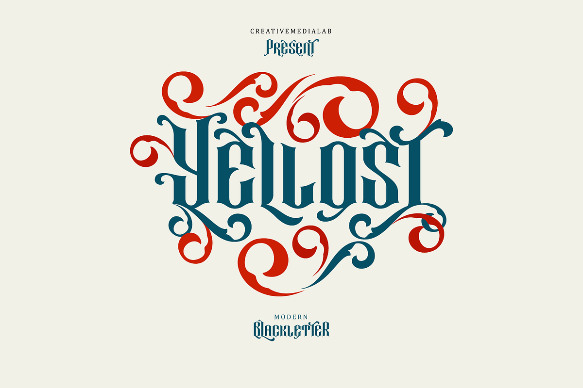 Yellost Font in Blackletter Fonts - product preview 8