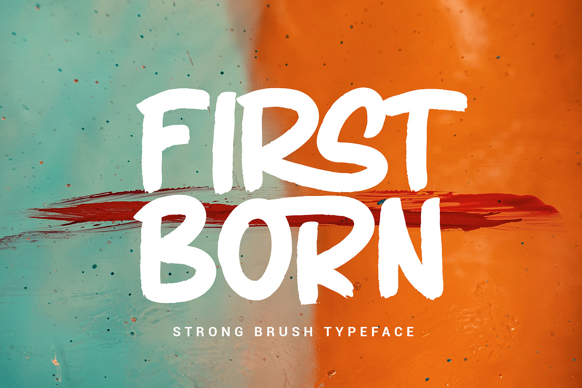 FIRSTBORN // BRUSH TYPEFACE in Display Fonts - product preview 8