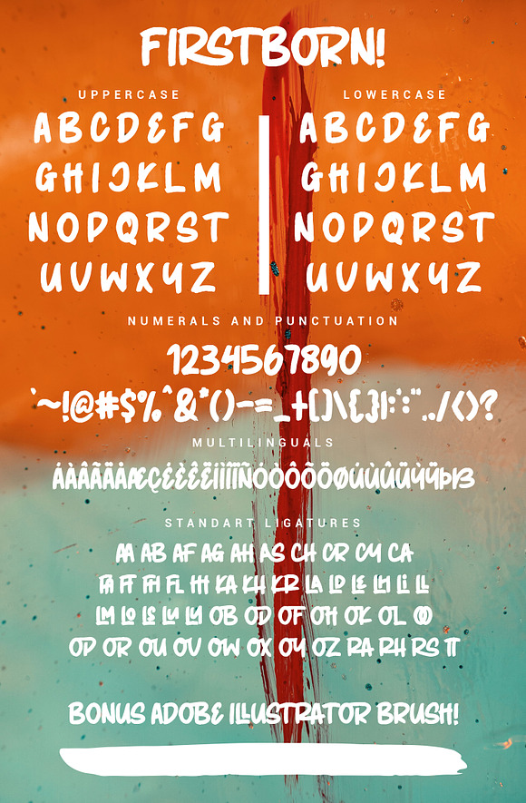 FIRSTBORN // BRUSH TYPEFACE in Display Fonts - product preview 12