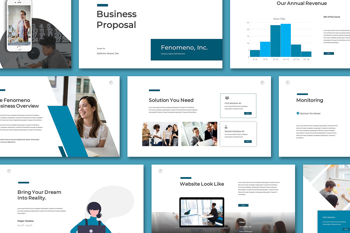 Feno - Powerpoint Template in PowerPoint Templates - product preview 8