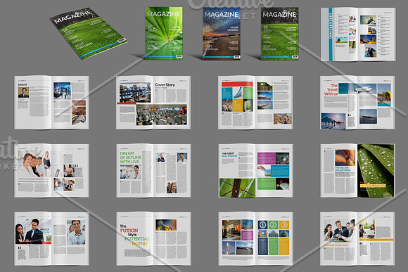 60 Pages Magazine Templates in Magazine Templates - product preview 1