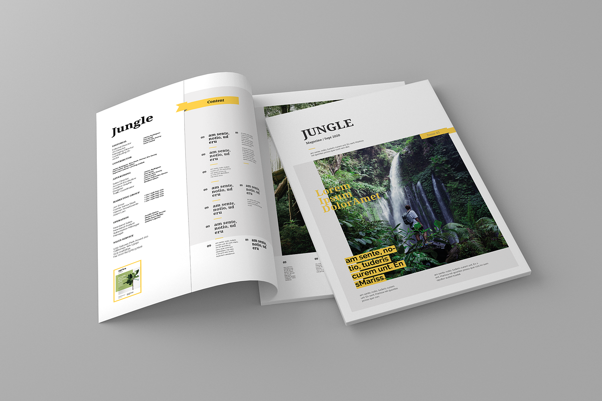 Jungle - Magazine Template in Magazine Templates - product preview 8