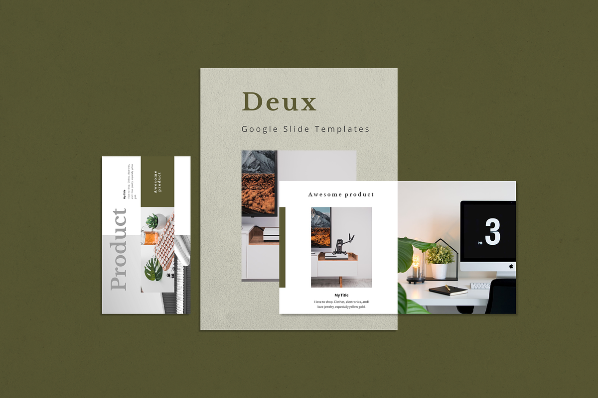 Deux Creative Google Slides Template in Google Slides Templates - product preview 8