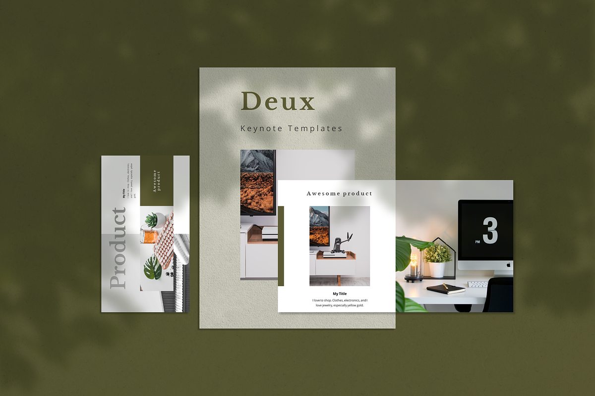 Deux Creative Keynote Template in Keynote Templates - product preview 8