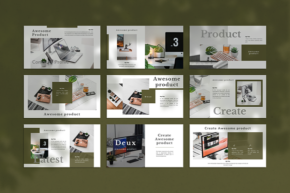 Deux Creative Keynote Template in Keynote Templates - product preview 1