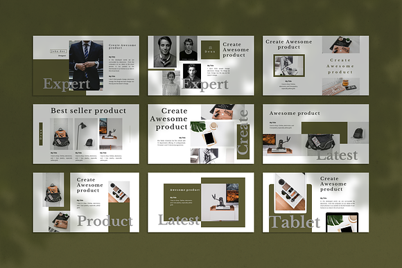 Deux Creative PowerPoint Template in PowerPoint Templates - product preview 2