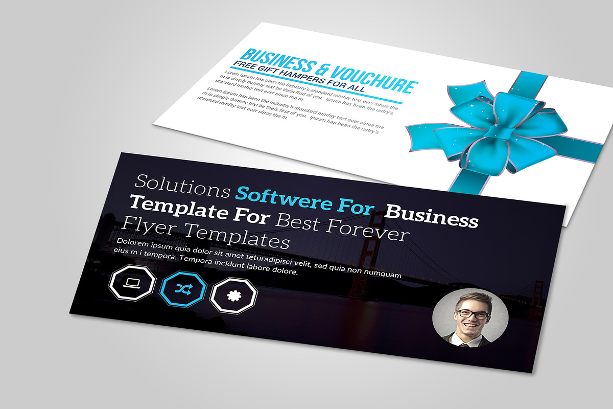 Multi Use Business Gift Voucher in Card Templates - product preview 8