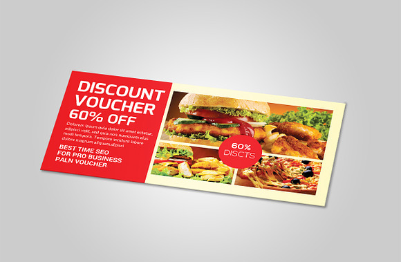 Food Gift Voucher Template in Card Templates - product preview 1