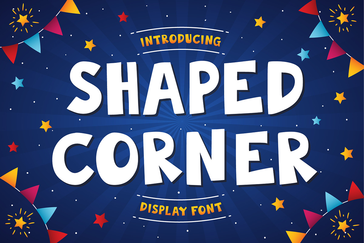 Shaped Corner | Font in Display Fonts - product preview 8