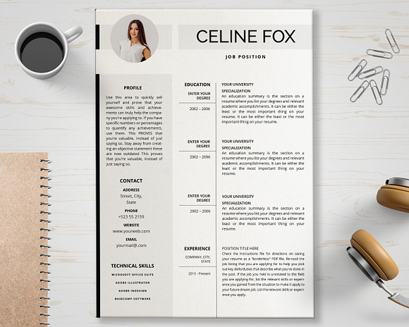 Resume in Resume Templates - product preview 5