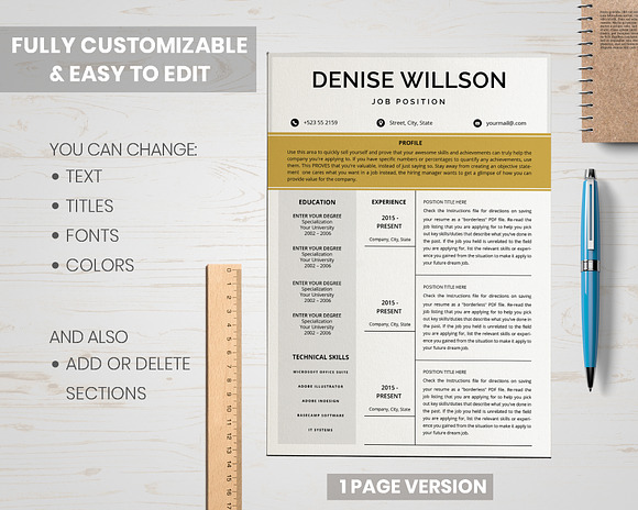 Curriculum Vitae in Resume Templates - product preview 1