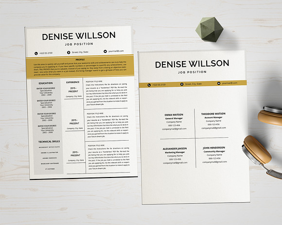 Curriculum Vitae in Resume Templates - product preview 2