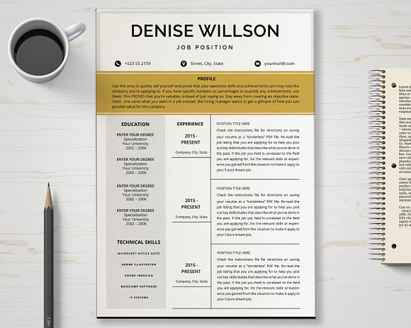 Curriculum Vitae in Resume Templates - product preview 4
