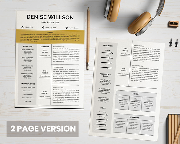 Curriculum Vitae in Resume Templates - product preview 5