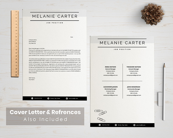 Simple Clean Resume Template in Resume Templates - product preview 1