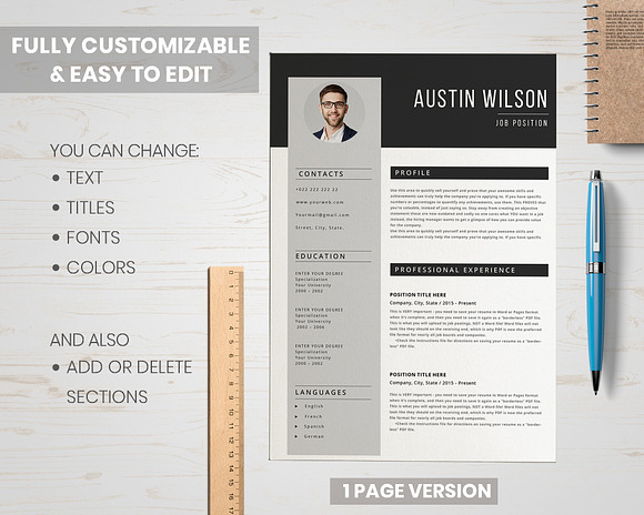 Resume/ CV in Resume Templates - product preview 2