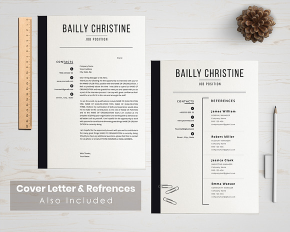 Clean Cv Template Design in Resume Templates - product preview 1