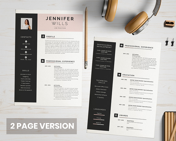 Resume Template in Resume Templates - product preview 3