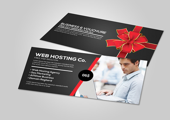 05 Multi Use Business Gift Vouchers in Card Templates - product preview 3