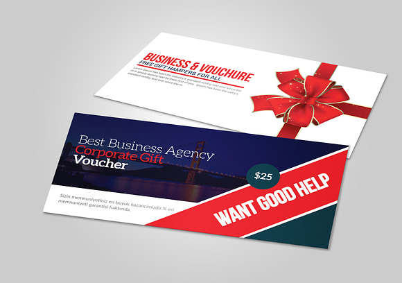 05 Multi Use Business Gift Vouchers in Card Templates - product preview 5