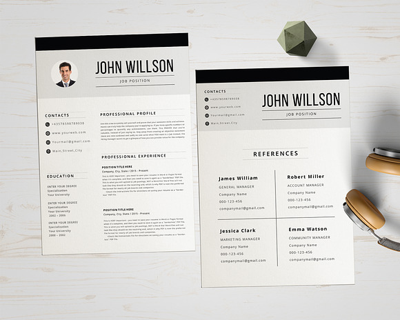 Curriculum Vitae Template in Resume Templates - product preview 2
