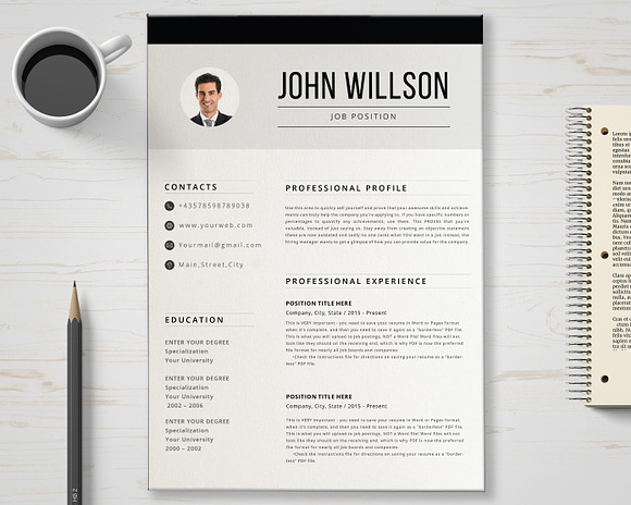 Curriculum Vitae Template in Resume Templates - product preview 5