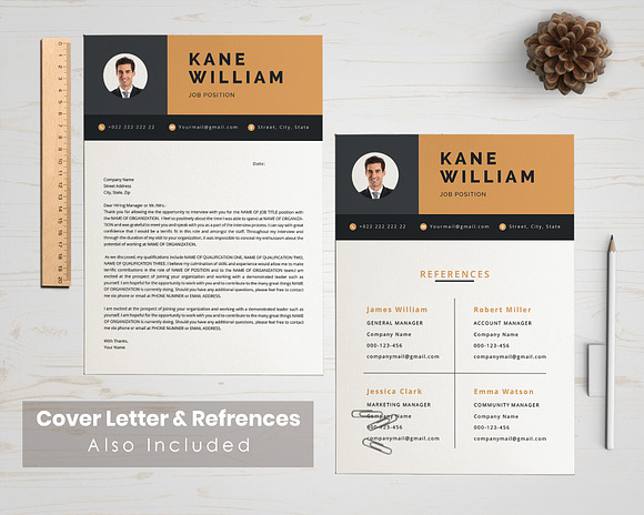Modern Resume Template in Resume Templates - product preview 2
