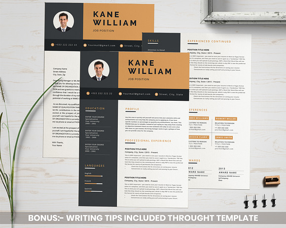 Modern Resume Template in Resume Templates - product preview 4